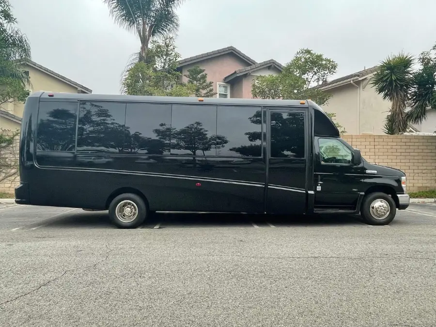 20-passenger-black-party-bus-exterior-scaled